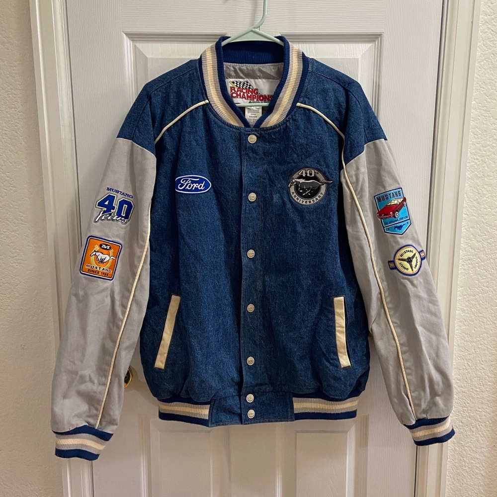 Racing Champions Vintage Ford 40th Anniversary Mustang Denim Jacket